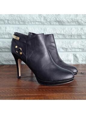 Marc Fisher Stiletto Heel Black Ankle Boots Size 9